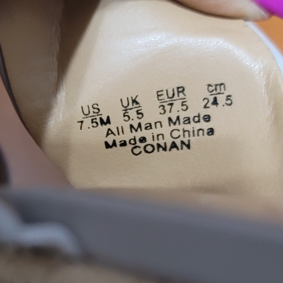 Franco Sarto Gray Cork Slip On Wedge Sandals - Picture 6 of 6